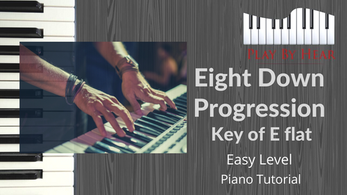 Eight Down Progression in E flat | Piano Tutorial